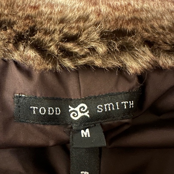Todd Smith Fur Puffer Vest y2k - Picture 2 of 2